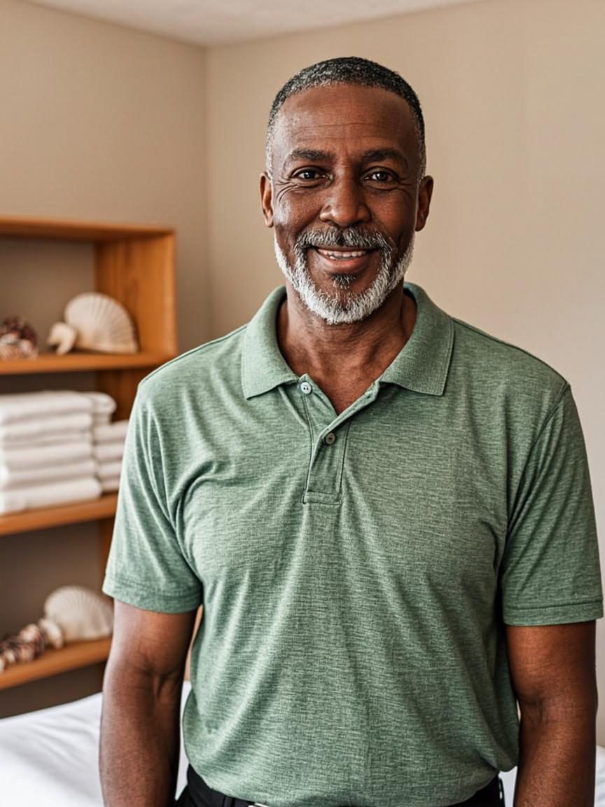 Marcus Bell, Massage Therapist at Sol & Sea Beauty Lounge